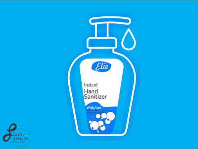 Hand sanitizer bottle design bottle design bottle label bottle label design branding design larydesign minimal vector
