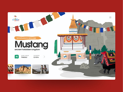 Visit Nepal 2020 - Website Design (Idea) design desktop design illustraion interface landscape mustang nepal prabin slider travel ui userexperience userinterface ux vector visitnepal2020 webdesign webdesignnepal website