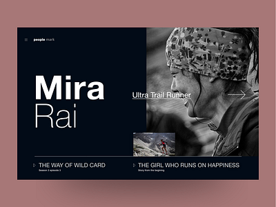 Mira Rai nepal ui ux webdesign website