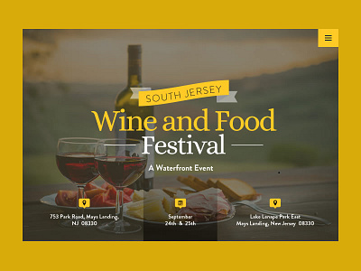 Wine & Food Festival circellinesmedia design food landingpage nepal prabin slider ui ux web website wine