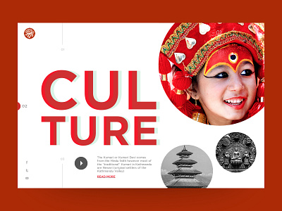 Chola Adventure culture hero nepal prabin slider tours travel typography ui ux web