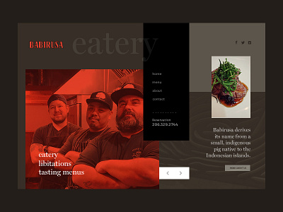 Babisura Bar dark nepal prabin restaurant ui ux web webdesign