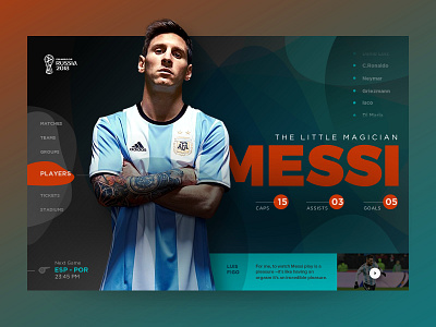 World Cup Russia 2018 interface landingpage nepal prabin russia ui ux webdesignnepal website worldcup