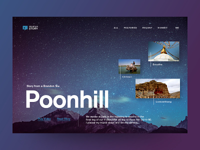 Mountain Story - Website Design