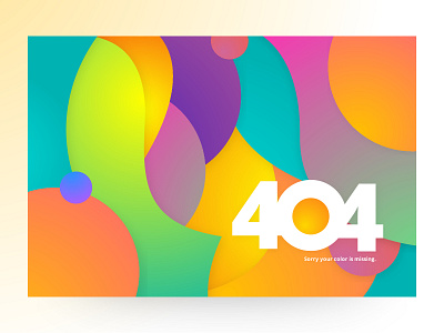 404 Page! 404 404 error page abstract color ecards interface kathmandu nepal prabin vibrant webdesign website
