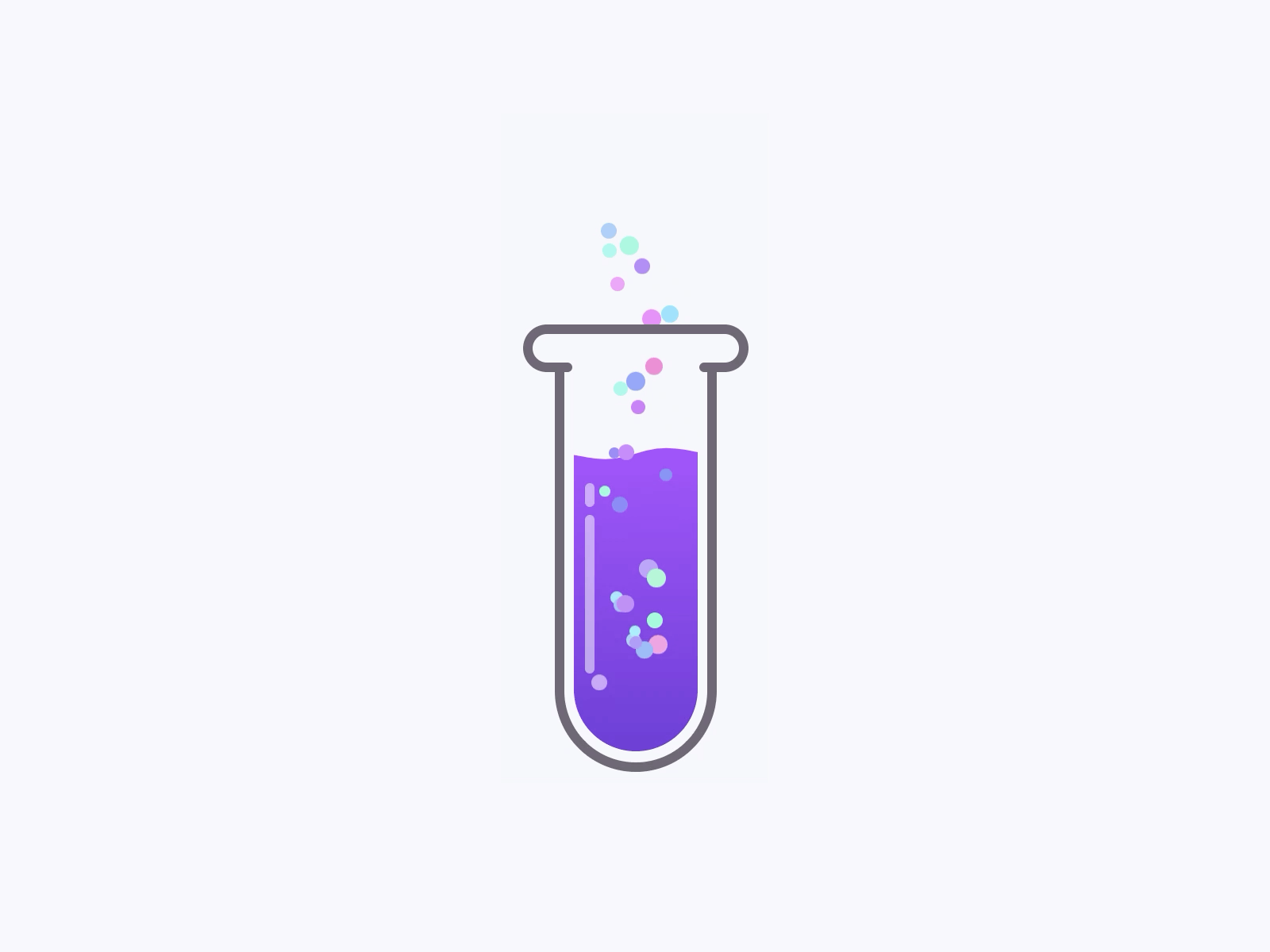 Test tube CSS animation code codepen colors css design icon illustration javascript outline test tube