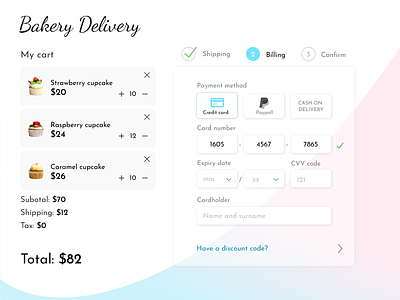 Checkout - billing billing cart checkout credit card credit card payment creditcard daily ui daily ui 002 dailyui dailyui 002 dailyui002 payment