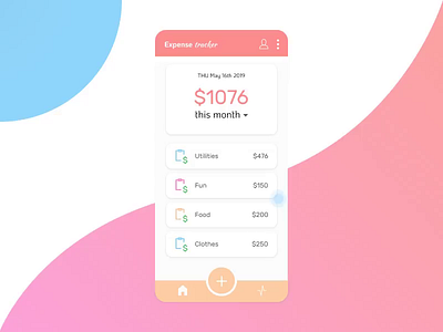 Expense Tracker 004 app app ui calculator daily ui 004 daily ui calculator dailyui dailyui004 expense tracker expense tracker app expenses mobile ui mobileapp tracker tracker app trackerapp ui ux uidesign uiux video