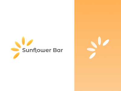 Bar Logo bar design figma flower logo logodesign logos logotype logotype design orange summer yellow