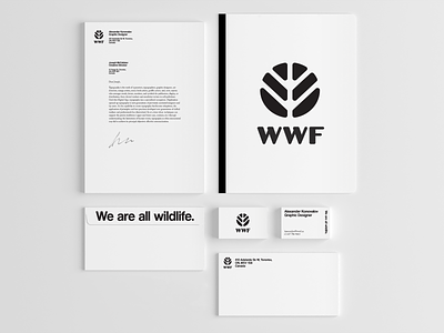 World Wildlife Fund Rebrand branding design flat icon identity logo minimal type typography vector