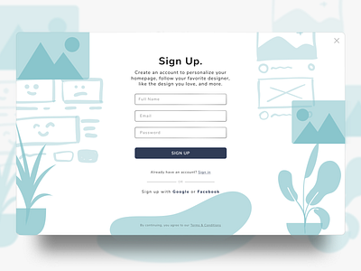 Daily Ui 001 - Sign Up app design design app figma humaaans pop up sign up ui uiux uiuxdesign uplabs ux webdeisgn