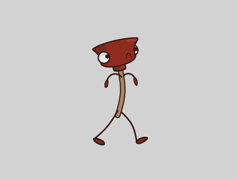 Walking Plunger by Nicky Costa on Dribbble