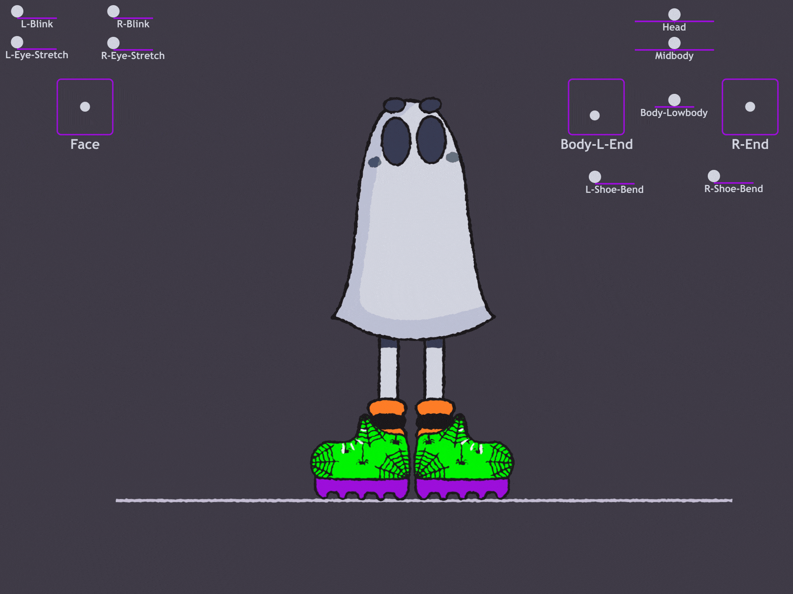 Ghost Bounce after effects animation deekay tool halloween loop animation motiondesignschool walk cycle