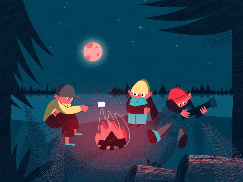 Summer Camp illustration motiondesignschool