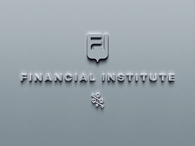 Wall Signage for Financial Institute concrete finance institute logo signage stone wall