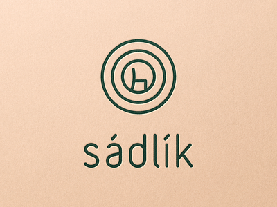 Logo for Chair-maker Sádlík chair logo minimal symbol tree ring