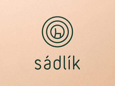 Logo for Chair-maker Sádlík chair logo minimal symbol tree ring