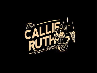 Callie Ruth - Cartoon Logo brand branding cartooncharacter cartoonlogo characterdesign frenchbulldog frenchbulldoglogo illustration illustrator toon toonlogo varsity vector vectors