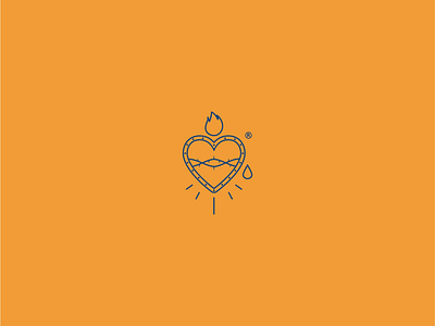 Vintage heart icon - Casa Bonita heart heartlogo icon isotype logo logotype mecicanicon mexican mexicanlogo minimal restaurantlogo vector vectors