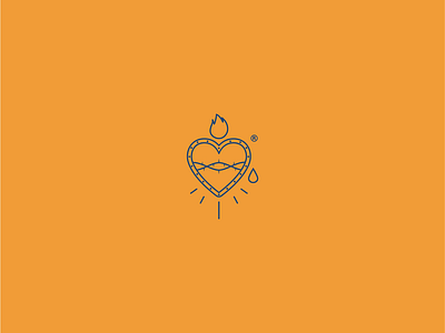 Vintage heart icon - Casa Bonita