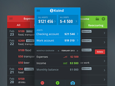 Finance tracking app [wip] app design finance flat ios iphone iteration visual