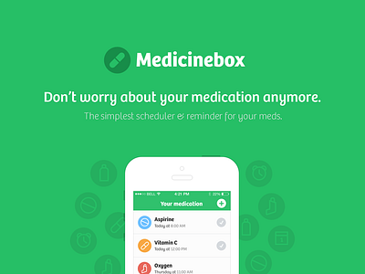 Medicine box website copywriting design landing page webdesign
