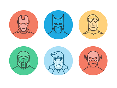 Screenhero team illustration hero illustration line