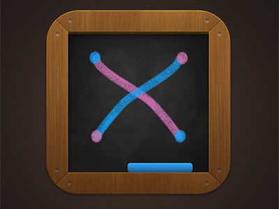 iPad icon blackboard chalk icon ipad