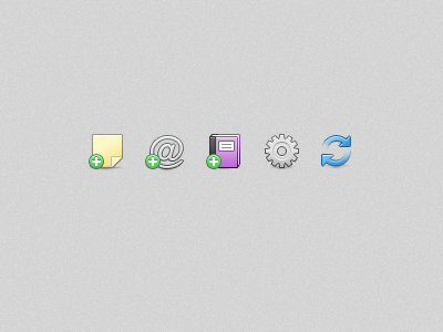 Toolbar Icons icons leopard mac toolbar ui