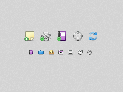 Toolbar and sidebar icons icons leopard mac sidebar toolbar ui