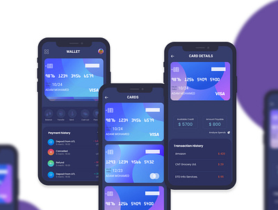 Banking Mobile App android app app app design design mobile ui walletapp xd