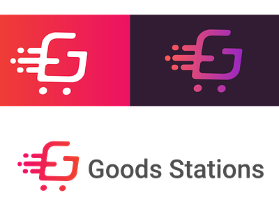 Goods stations logo concept