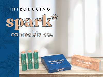 Spark Concept dribbble adobe dimension branding cannabis cannabis packaging graphic design packaging design