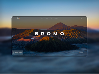 Bromo Landing Page - Web Design landingpage ui design web design