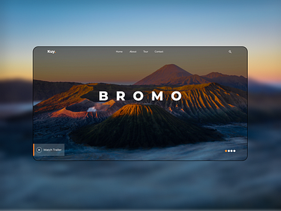 Bromo Landing Page - Web Design