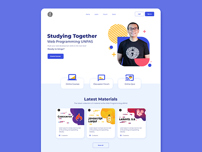 Landing Page - WPU courses landing landingpage uidesign web design website