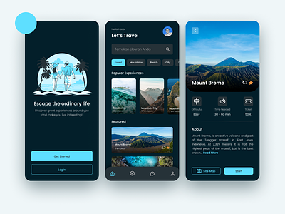 Travel - Mobile Apps hiking mobile travel traveler traveling ui ux