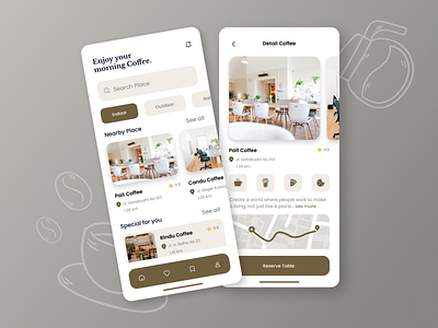 Coffee Shop App coffee design food mobile shop ui uidesign