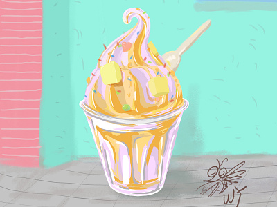 Ice-cream design ice cream illustration photoshop summer