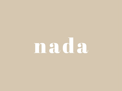 Nada - Zero waste branding design illustration illustrator logo type typography ui ux webdesign website