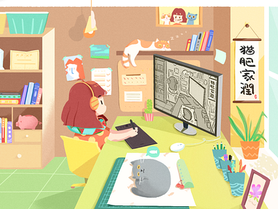 My workbench illustration 插图