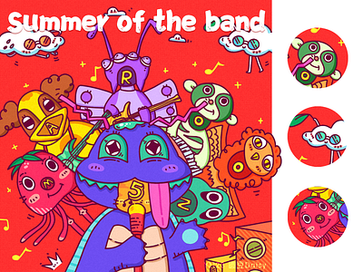 summer of the band illustration 插图