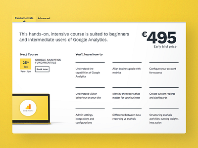 Training course page for Adaptive & Co.