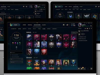 League of Legends: New Collections ecommerce experience design league of legends loyalty rewards ux