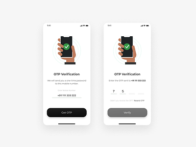 OTP Verification | UI Design app design typography ui ui design ux