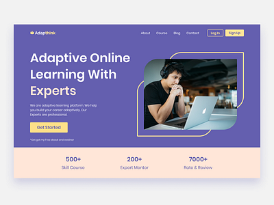 Online Learning Course Landing Page