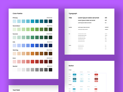 Design system for mobile apps app button style color style design design system minimal text style ui ux