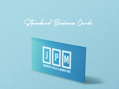 Standard Business Card branding design sticker