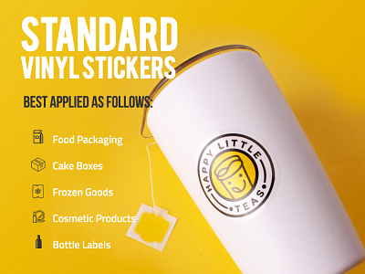 Standard Vinyl Stickers branding design sticker