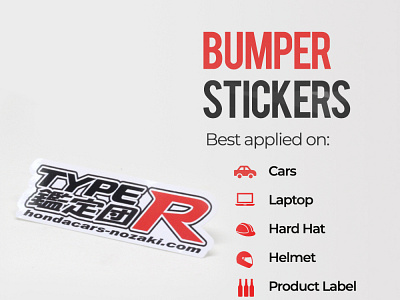 Bumper Stickers branding design sticker
